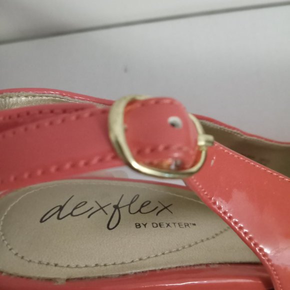 DEX dexflex by dex barbie pink slingback wedges high heels barbiecore sz 9 1/2 - Picture 5 of 7